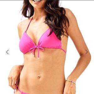 Lilly Pulitzer Pink Tropic Bikini Top NWT
